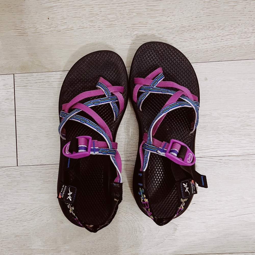 Customized TCU Chacos (Size 9)